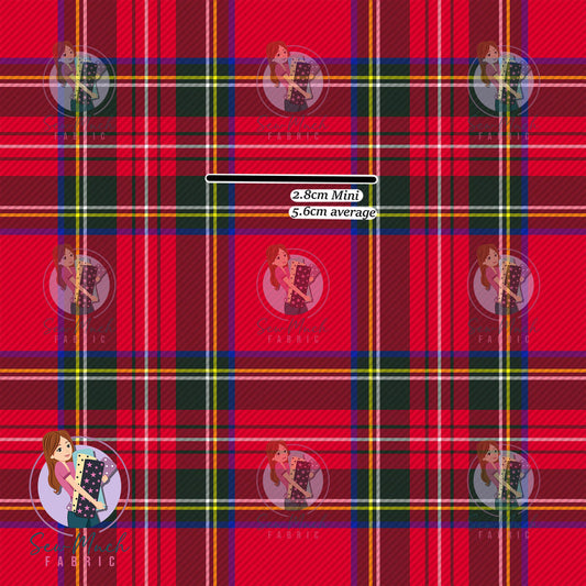 Red Plaid | Knit | Retail | Average Scale