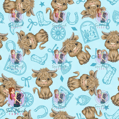 AUGUST Pre-Order (2): Highland Cow Western Blue