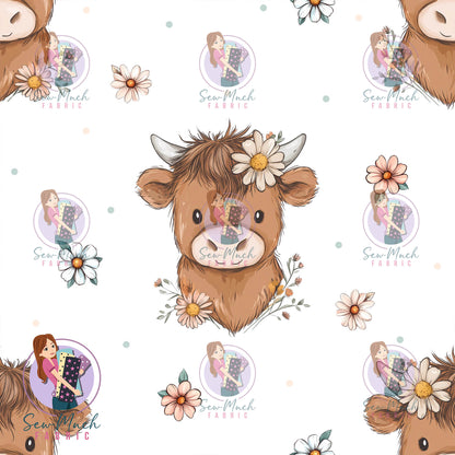Adorable Cows & Flowers | Woven | Retail | Average Scale
