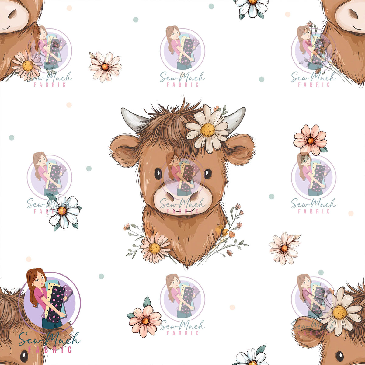 Cows & Flowers | Knit | Retail | Average Scale