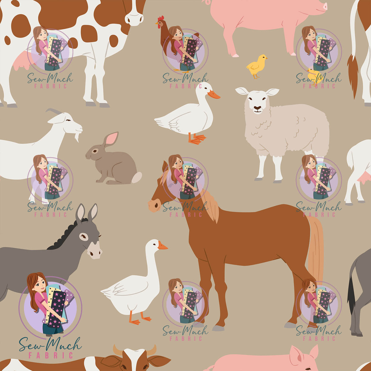SEPTEMBER Pre-Order (2): Farm Animals Beige