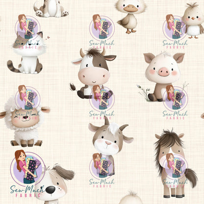 AUGUST Pre-Order (1): Farm Animals Beige