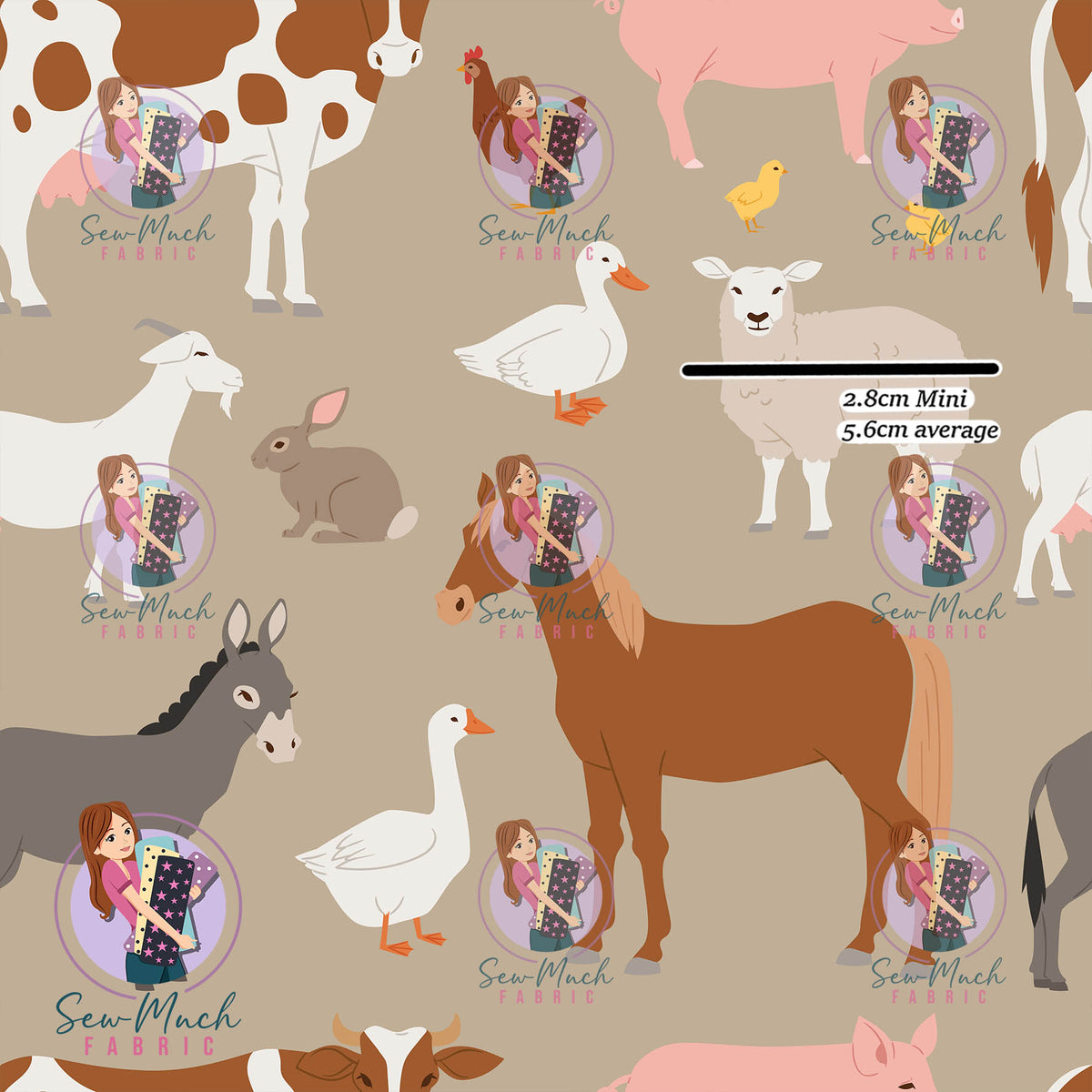 SEPTEMBER Pre-Order (2): Farm Animals Beige