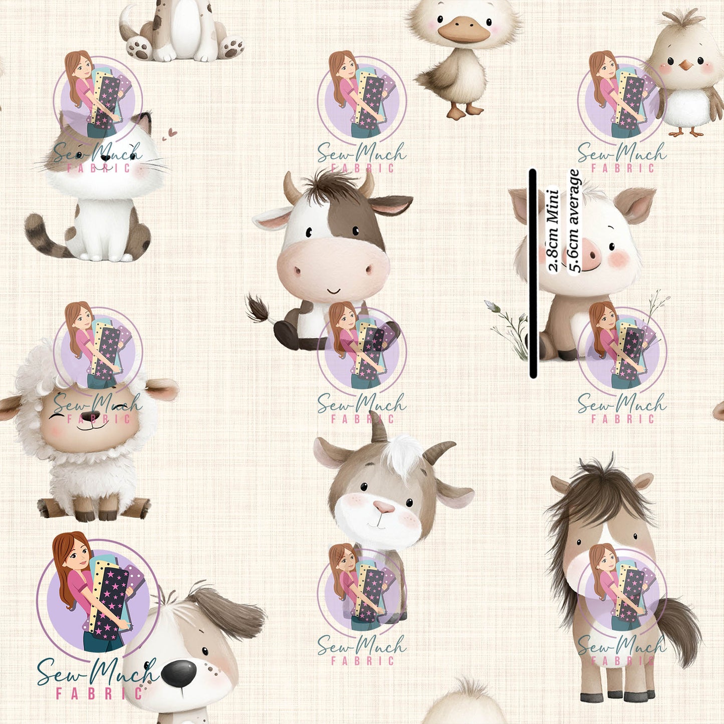 AUGUST Pre-Order (1): Farm Animals Beige