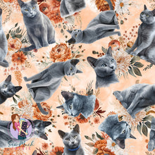 Load image into Gallery viewer, Russian Blue Floral | Canvas | Retail | MINI Scale
