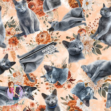 Load image into Gallery viewer, Russian Blue Floral | Canvas | Retail | MINI Scale
