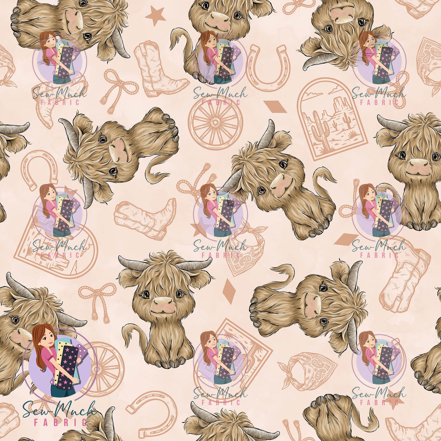 AUGUST Pre-Order (2): Highland Cow Western Beige