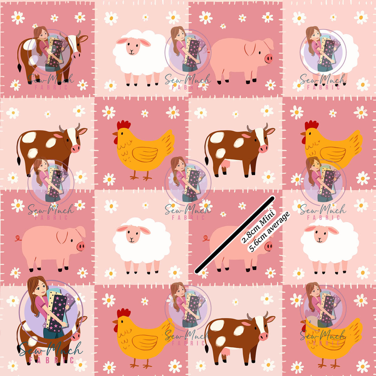 Farm Animal Checks | Woven | Retail | Average Scale