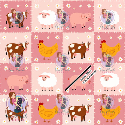Farm Animal Checks | Woven | Retail | Average Scale