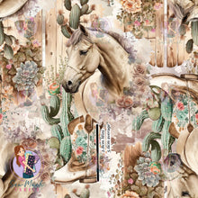 Load image into Gallery viewer, Western Horse Cactus | Canvas | Retail | Average Scale
