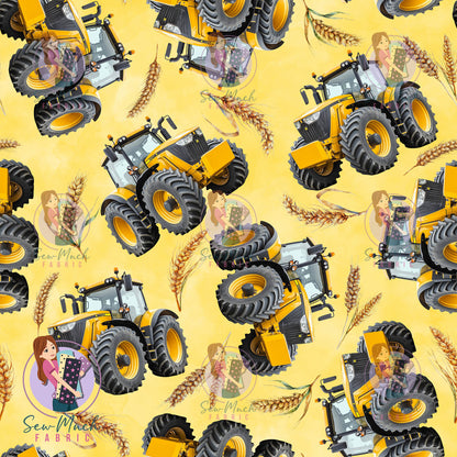 Yellow Tractors | Woven | Retail | Average Scale