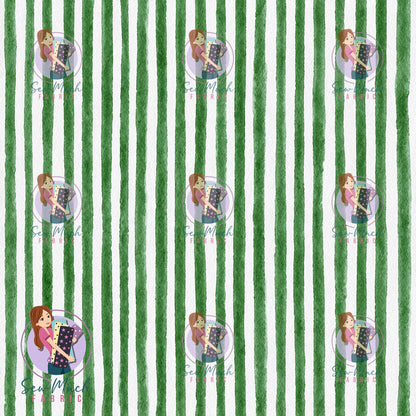 CHRISTMAS Pre-Order: Christmas Green Stripes