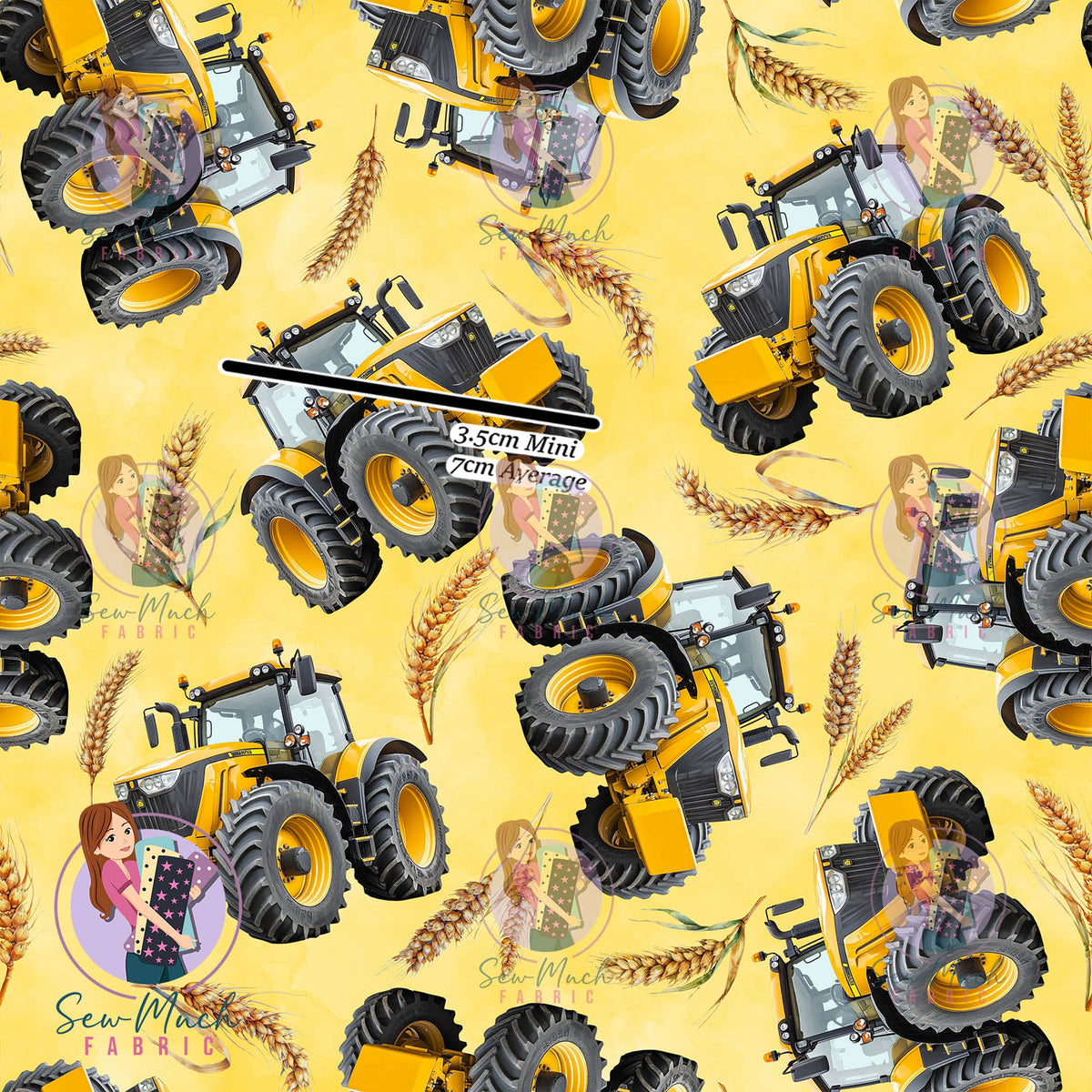Yellow Tractors | Woven | Retail | Average Scale