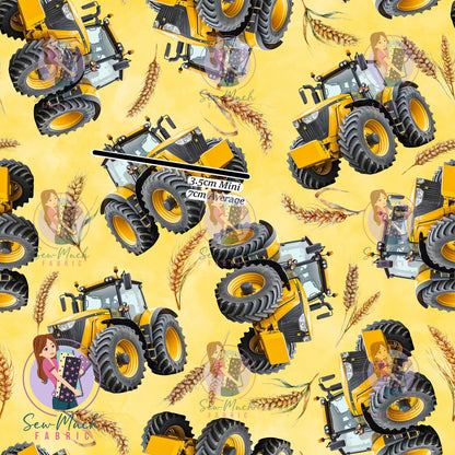 Yellow Tractors | Woven | Retail | Average Scale