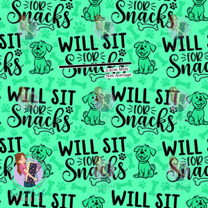 Will Sit for Snacks | Woven | Retail | MINI Scale