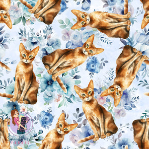 Abyssinian Cat Floral | Woven | Retail | Average Scale