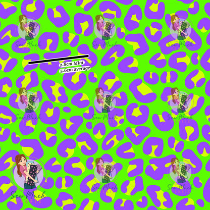 OCTOBER Pre-Order (2): Leopard Print (Green & Purple)
