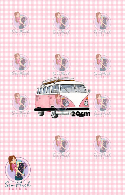 JULY Pre-Order (1): Retro Camper Pink PANEL