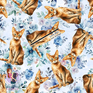 Abyssinian Cat Floral | Woven | Retail | Average Scale