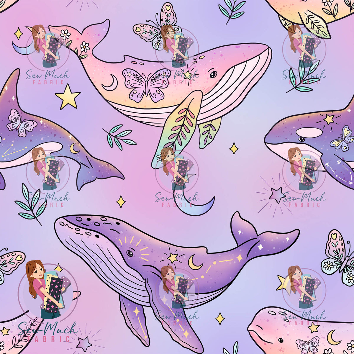 OCTOBER Pre-Order (2): Whales (Pink & Purple)