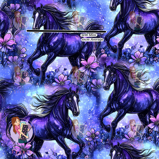 Horses Purple | Woven | Retail | Average Scale