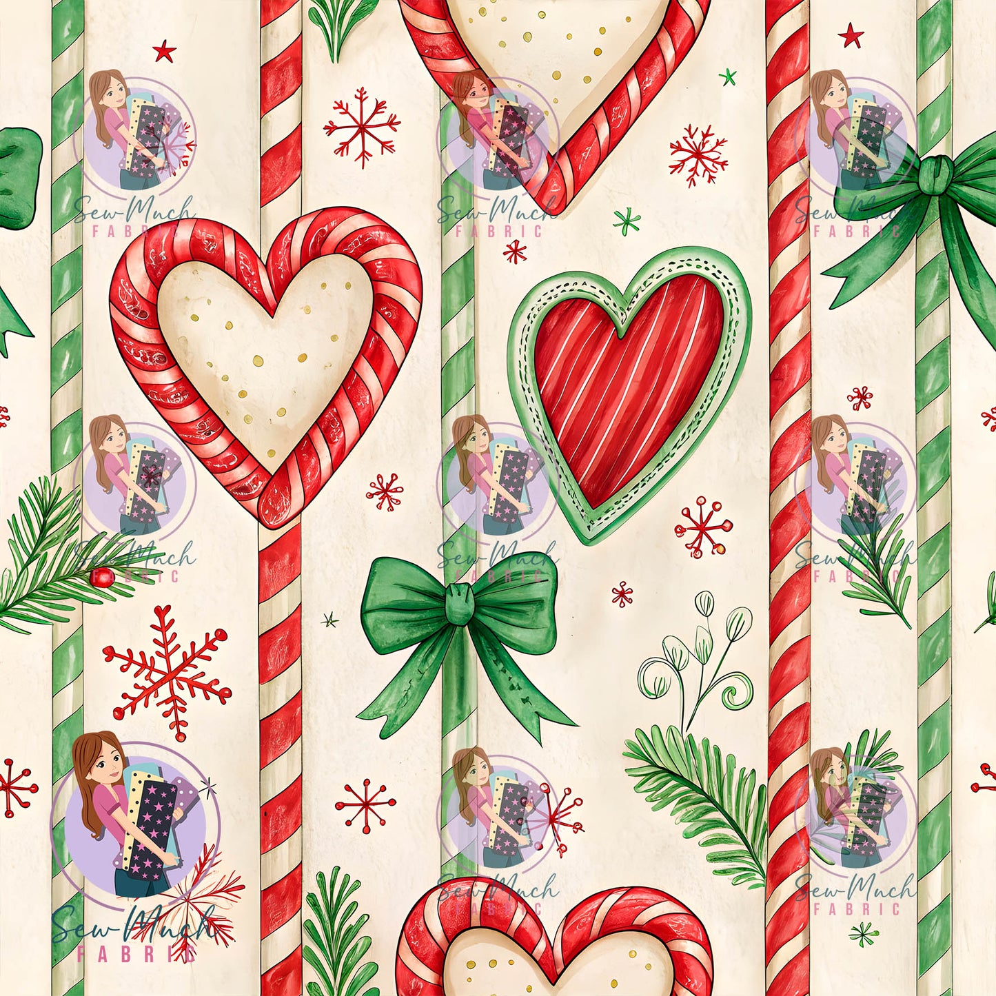 CHRISTMAS Pre-Order: Candy Cane Hearts