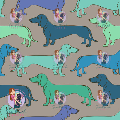 SEPTEMBER Pre-Order (2): Dachshunds Green & Blue