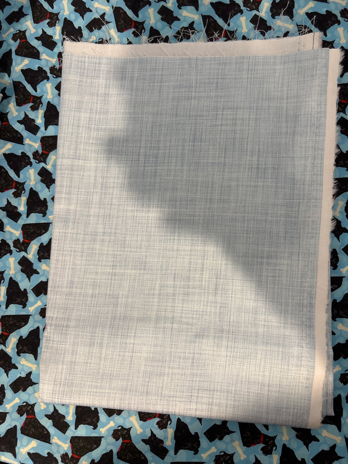REMNANT: Blue Linen Look WOVEN
