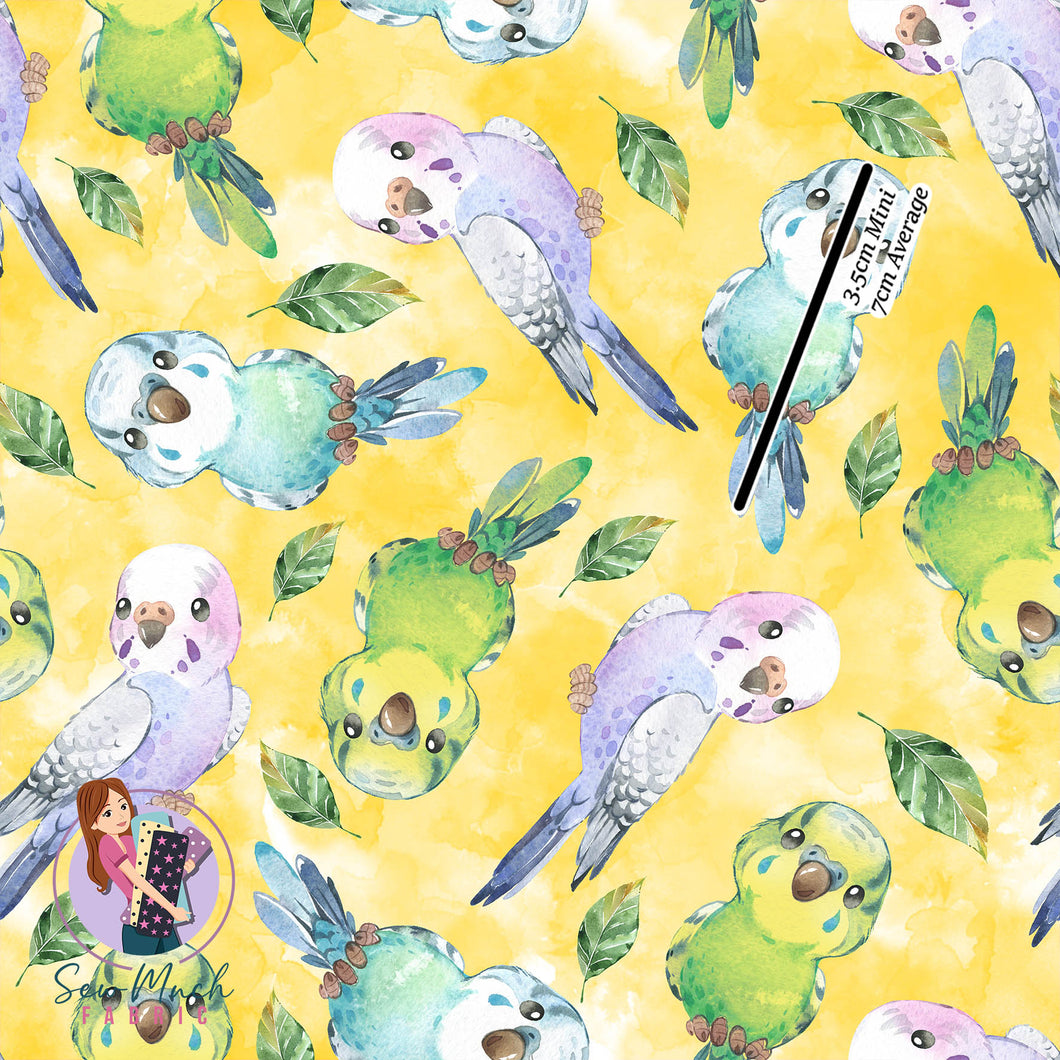 Budgie Yellow | Woven | Retail | Average Scale