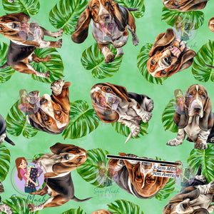Basset Hound Leaves | Woven | Retail | MINI Scale