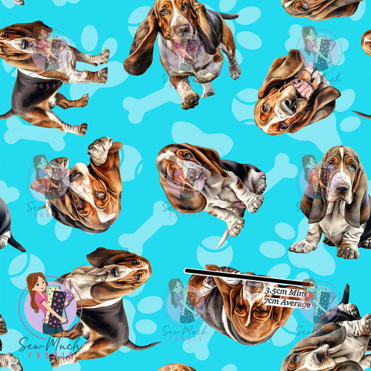 Bassett Hound Blue | Knit | Retail | Average Scale