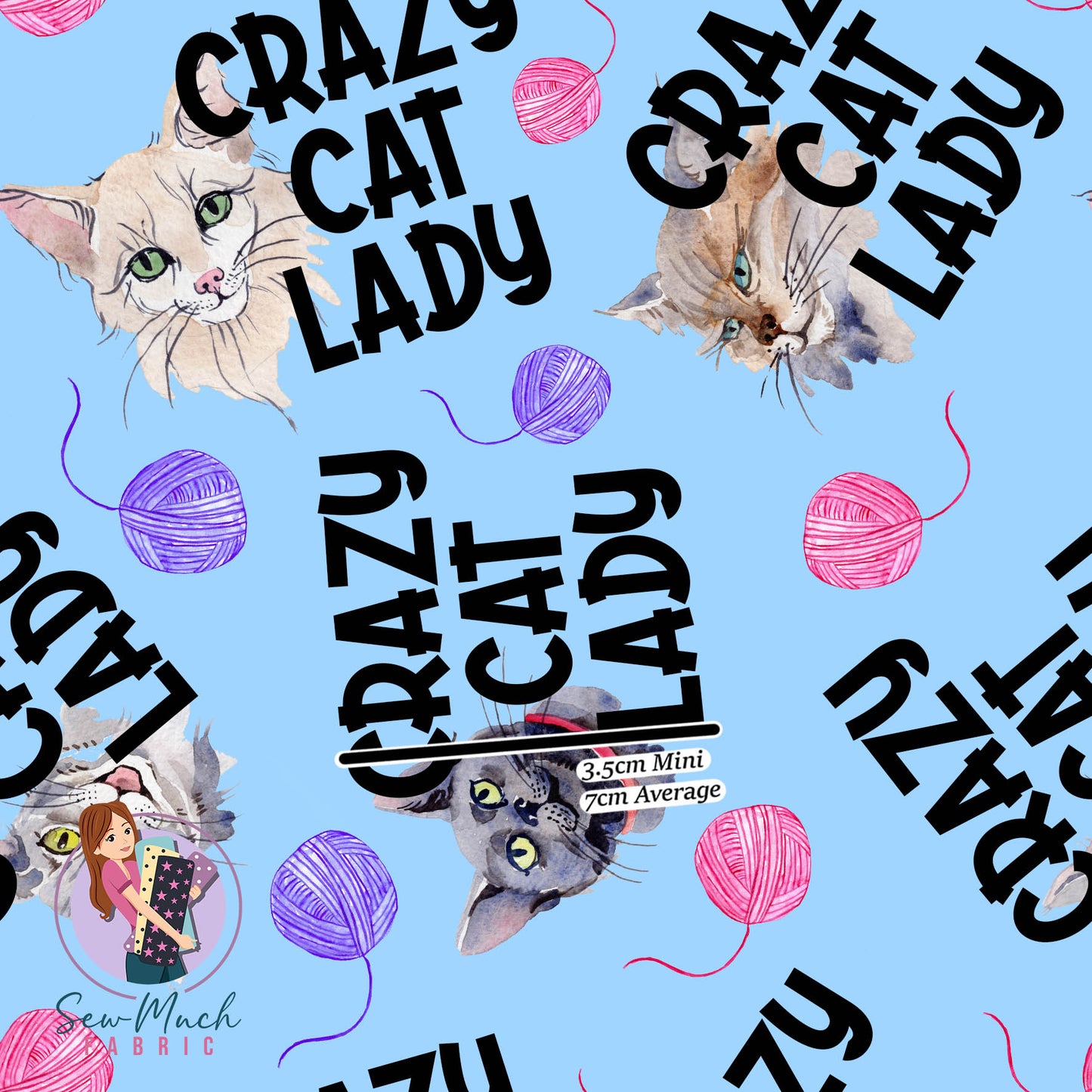 Crazy Cat Lady | Woven | Retail | MINI Scale
