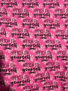 Fetch it Yourself Pink | Woven | Retail | MINI Scale