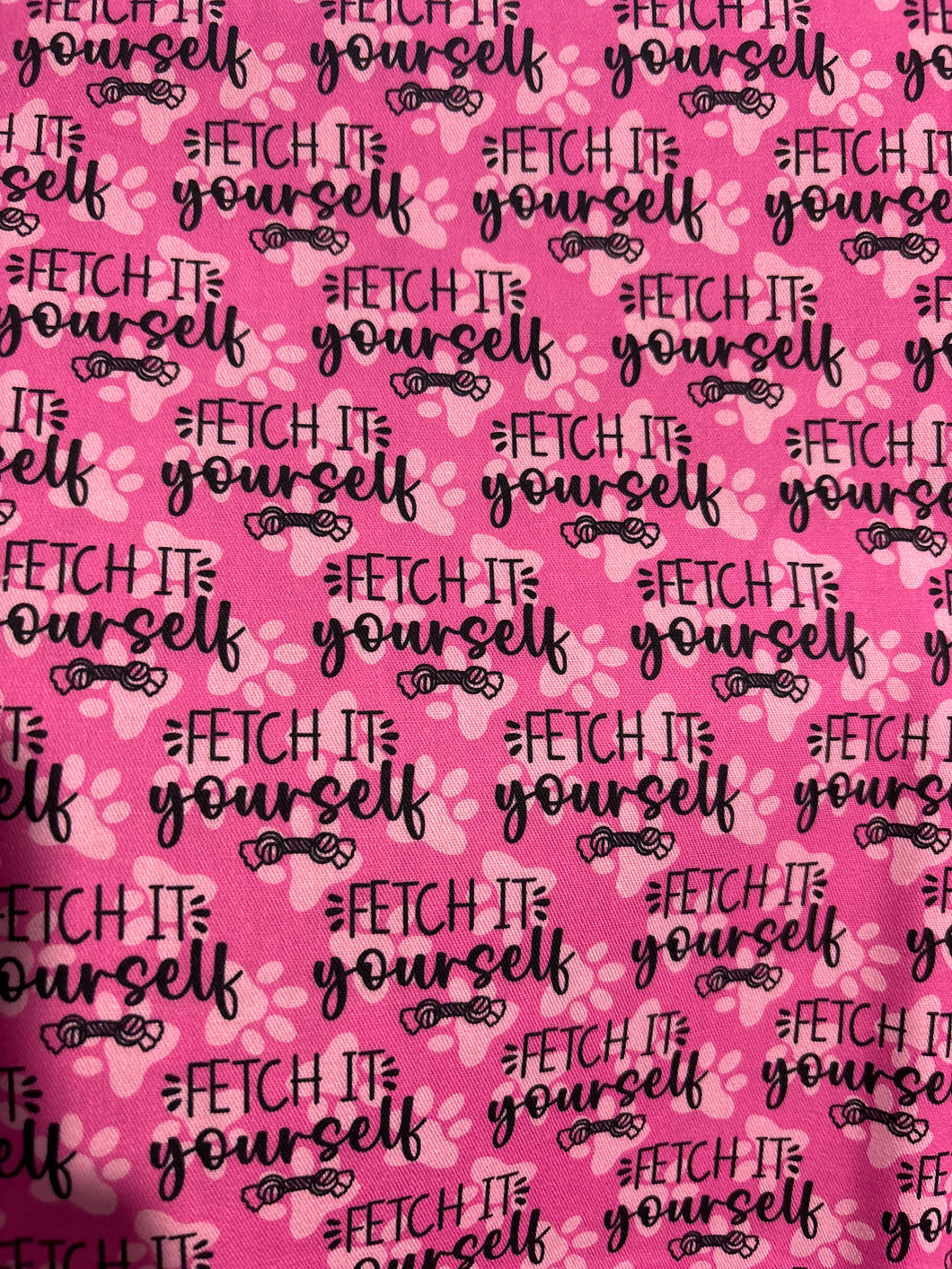 Fetch it Yourself Pink | Woven | Retail | MINI Scale