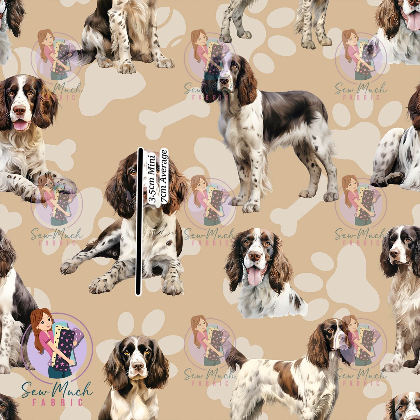 English Springer Beige | Waterproof Canvas | Retail | MINI Scale
