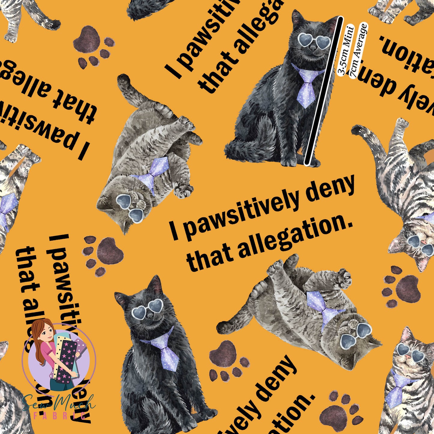 Pawsitively Deny | Woven | Retail | MINI Scale