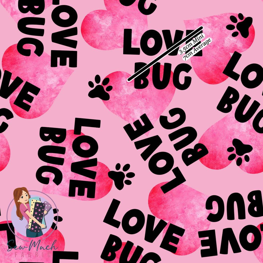Love Bug Pink | Woven | Retail | Average Scale