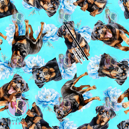 Rottweiler Floral | Woven | Retail | Average Scale