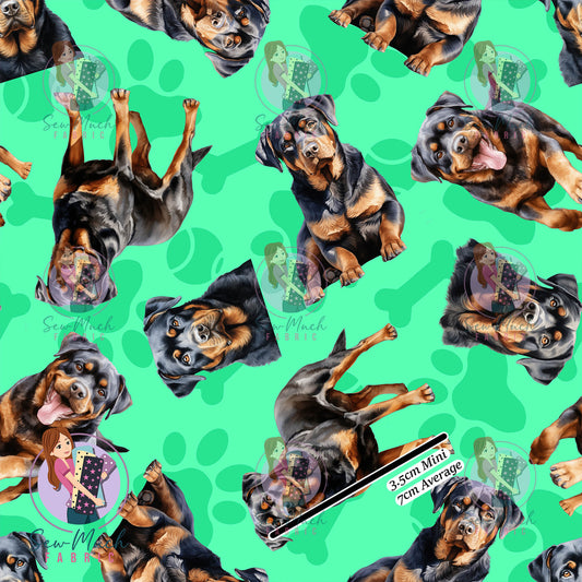Rottweiler Green | Woven | Retail | Average Scale