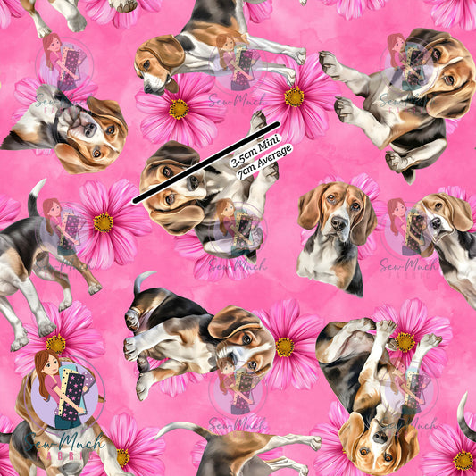 Beagle Floral | Woven | Retail | Average Scale