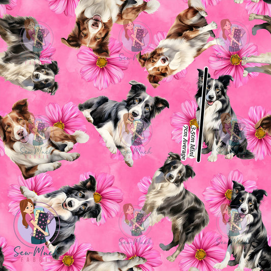 Border Collie Floral | Woven | Retail | Average Scale