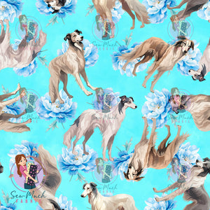 Borzoi Floral | Woven | Retail | Average Scale