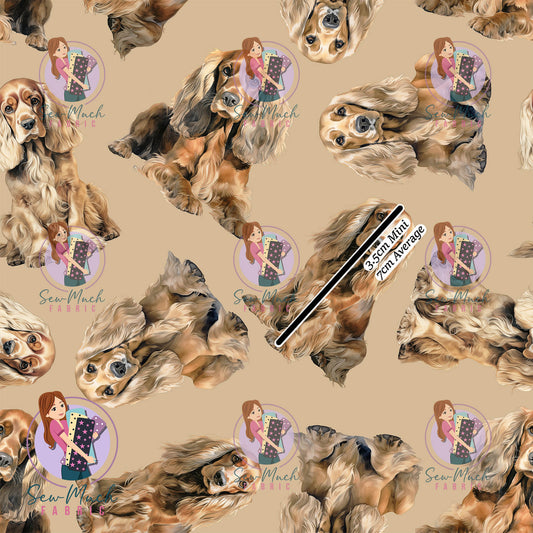 Cocker Spaniel Beige | Woven | Retail | Average Scale