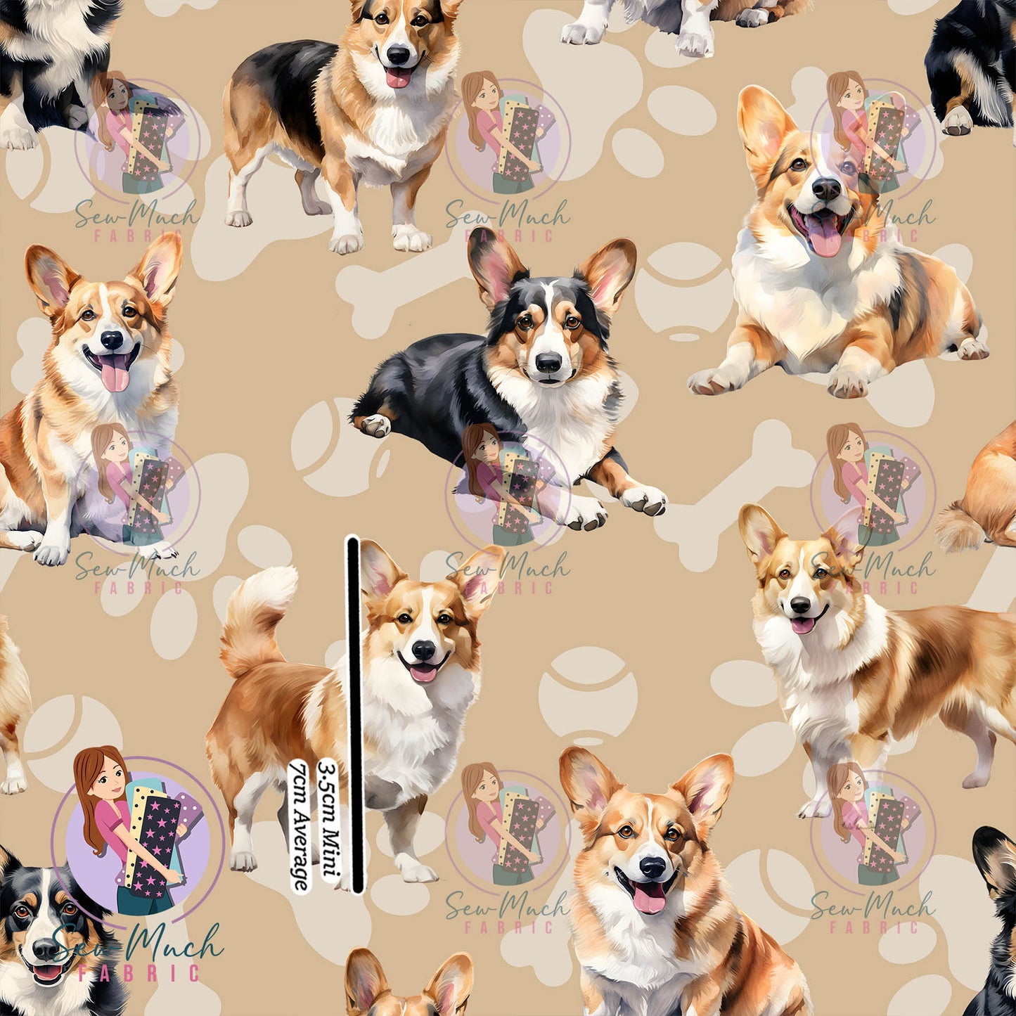 Corgi Beige | Woven | Retail | Average Scale