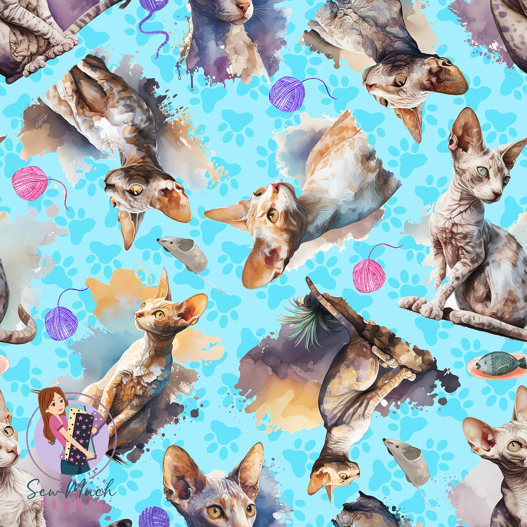 Cornish Rex | French Terry | Retail | Average scale – Sew Much Fabric ...