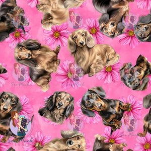 Dachshund Floral | Woven | Retail | Average Scale