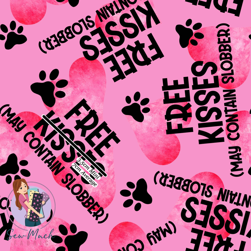 Free Kisses Pink | Woven | Retail | Average Scale