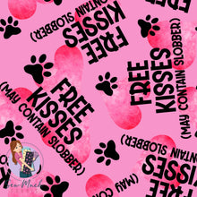 Load image into Gallery viewer, Free Kisses PINK | Woven | Retail | Average Scale
