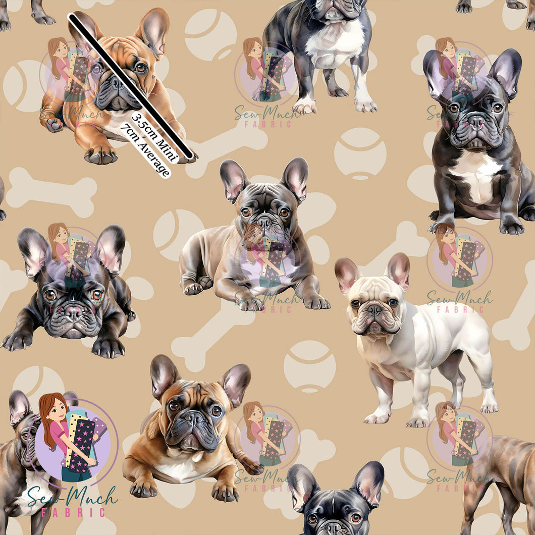 French Bulldog Beige | Woven | Retail | Average Scale