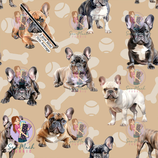 French Bulldog Beige | Woven | Retail | Average Scale